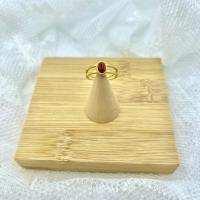 Bague Magali Jaspe Rouge